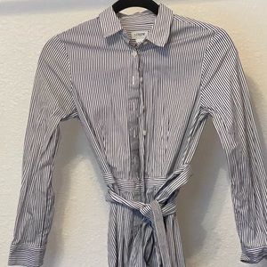 J crew seersucker button down dress